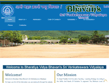Tablet Screenshot of bhavanssvvidyalaya.org